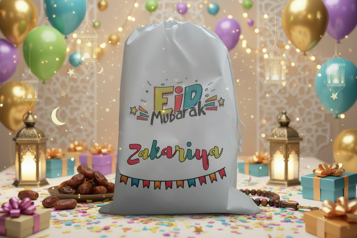 Eid Mubarak Personalised Sack