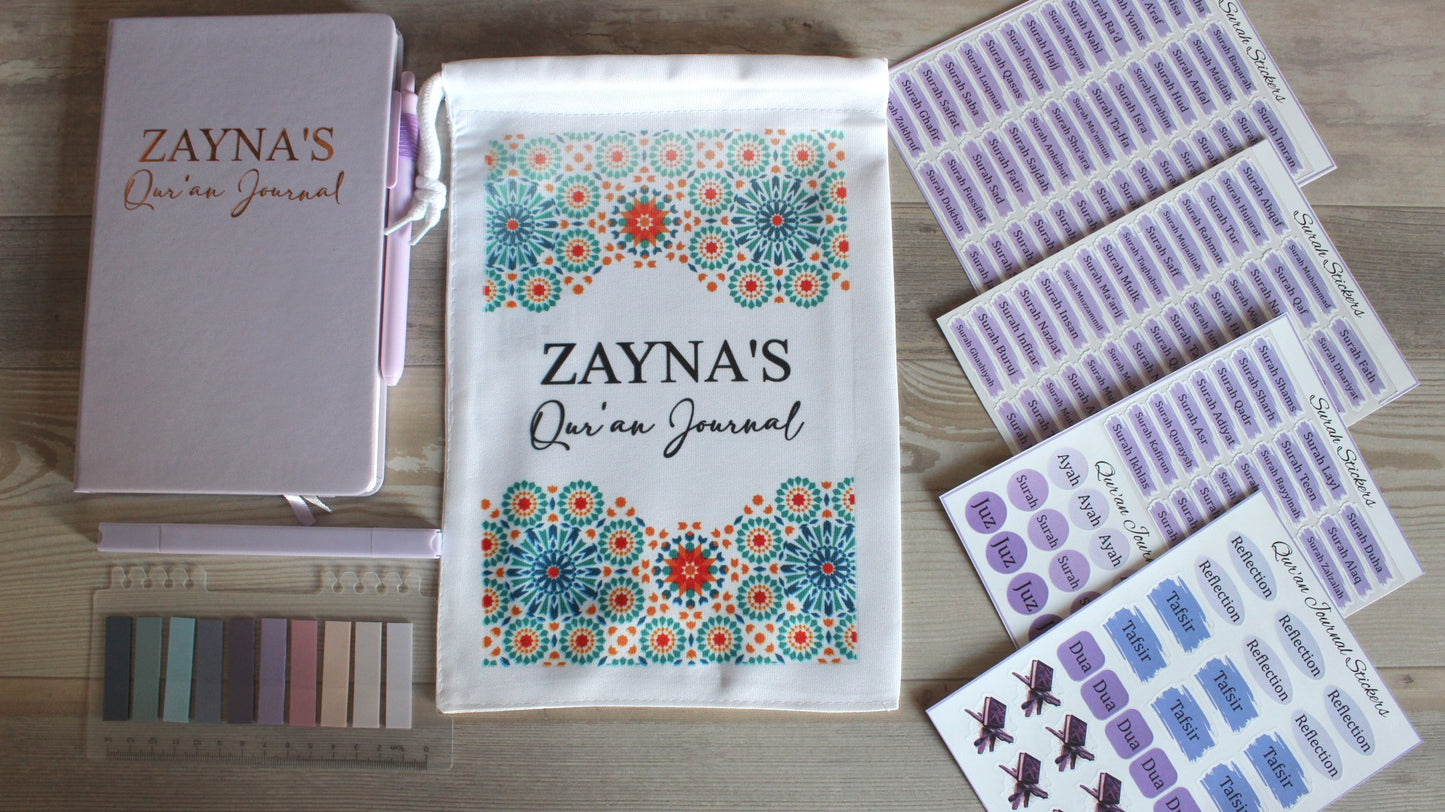 Personalised Qur'an Journal Set