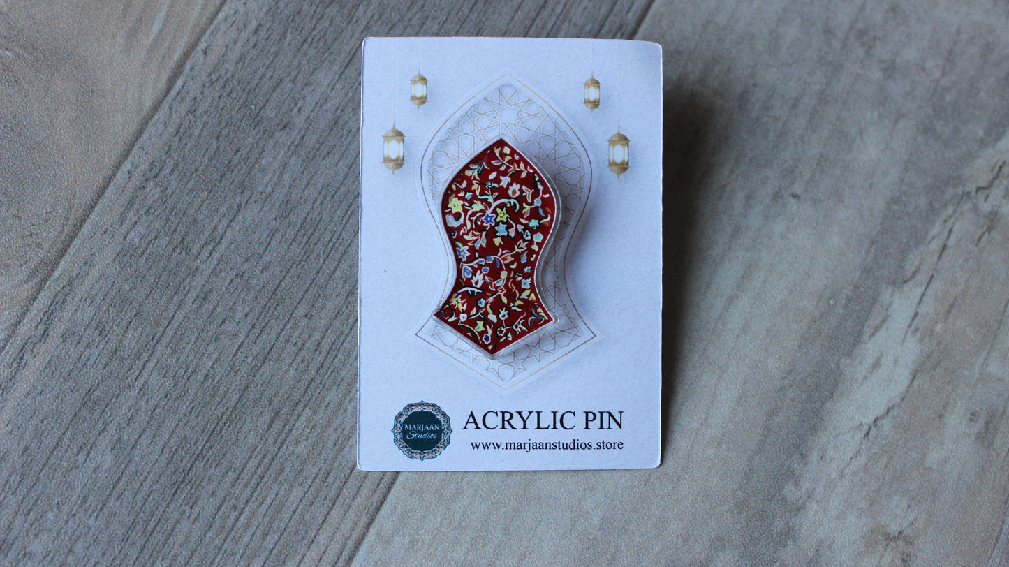 Rawdah Acrylic Pin