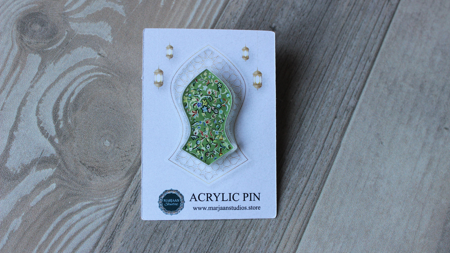 Rawdah Acrylic Pin