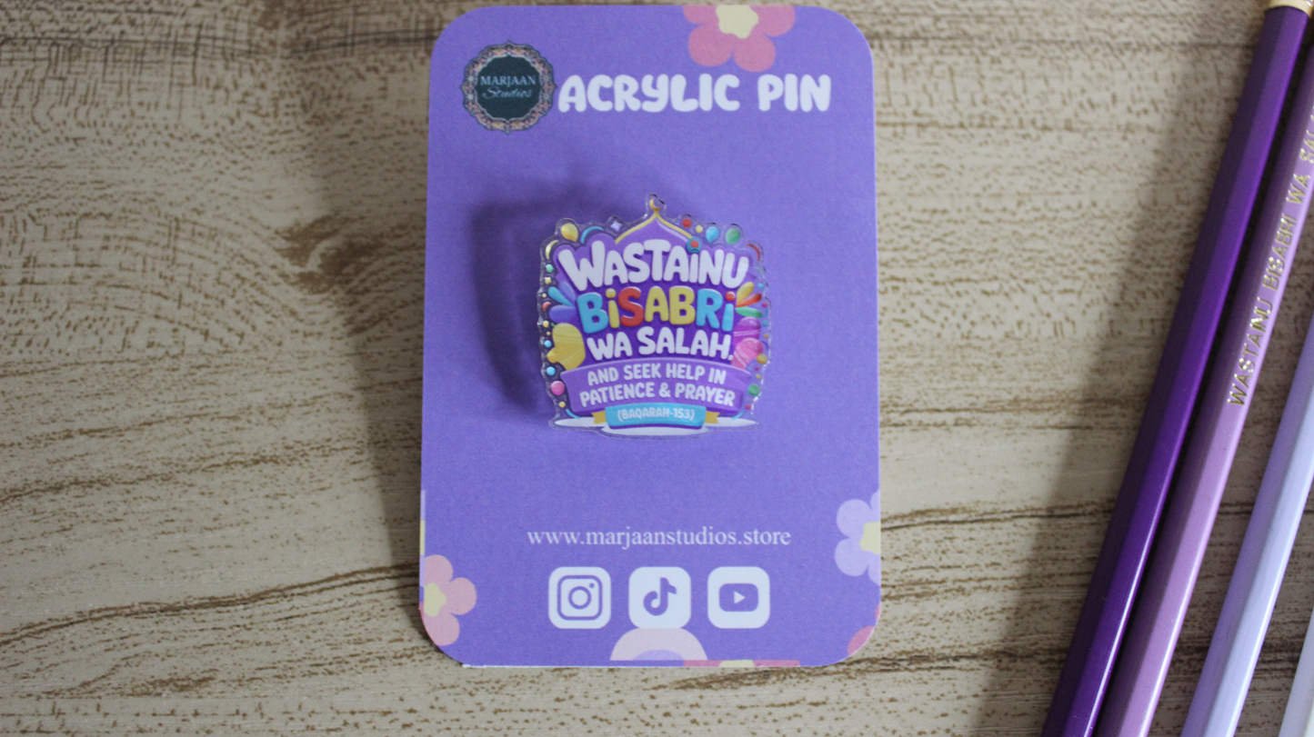 Wastainu Bisabri Wa Salah Pin