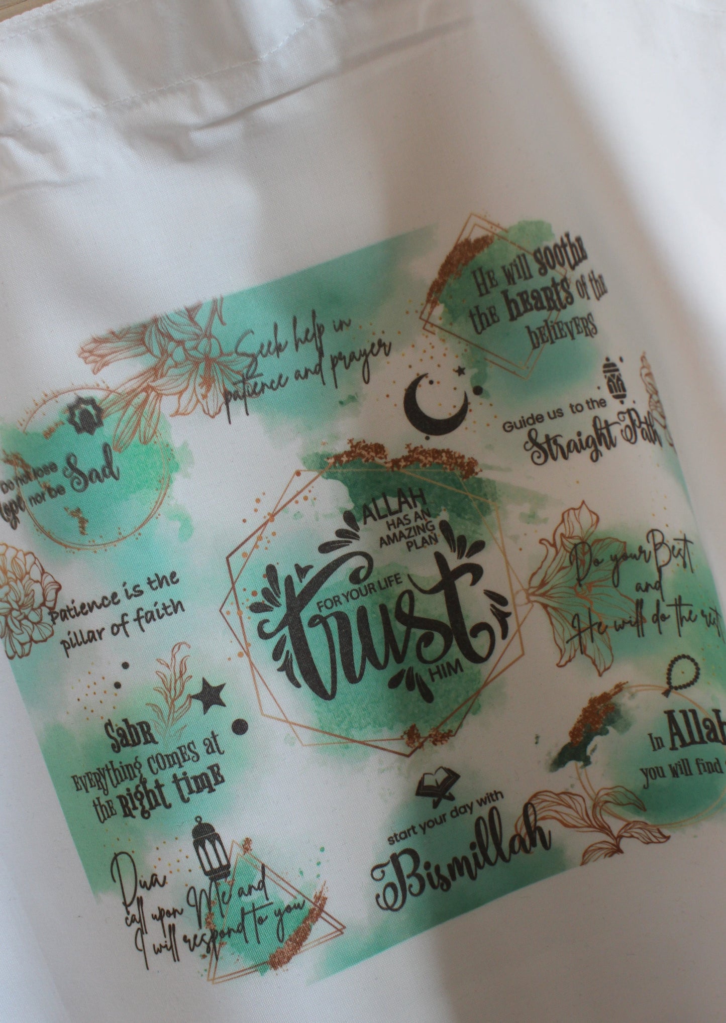 Islamic Affirmations Tote Bag